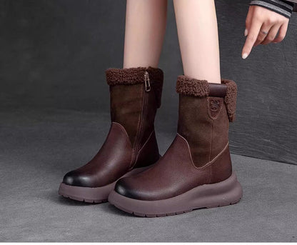 👢 MODNE DAMSKIE BOTKI ZAPINANE NA ZAMEK Z GRUBĄ PODSZEWKĄ