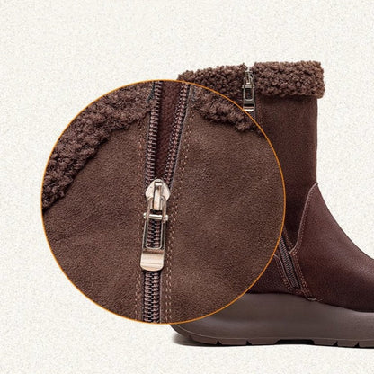👢 MODNE DAMSKIE BOTKI ZAPINANE NA ZAMEK Z GRUBĄ PODSZEWKĄ