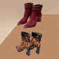 【✨2025 NOWE PRODUKTY】👢DAMSKIE BOTKI NA OBCASIE ZE SZTUCZNEGO ZAMSZU