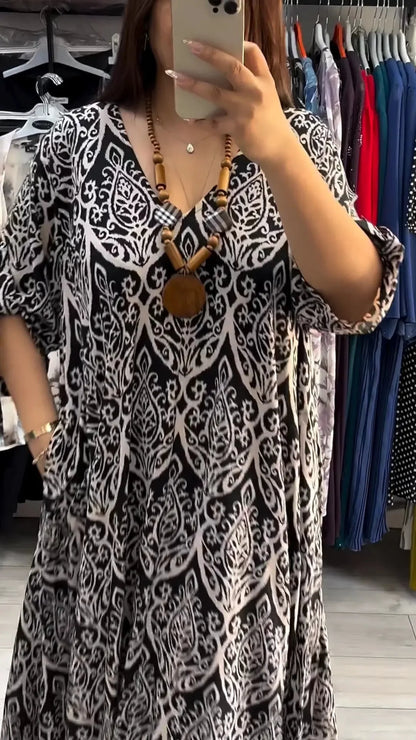 👗MODNA SUKIENKA Z NADRUKIEM