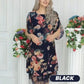 🌸2025 NOWOŚĆ! ELEGANCKA LUŹNA SUKIENKA DAMSKA Z NADRUKIEM W RÓŻE【S-4XL】