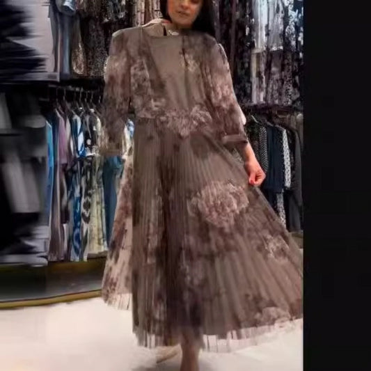 💕 ELEGANCKA DAMSKA PLISOWANA ODDYCHAJĄCA SUKIENKA Z PASKIEM