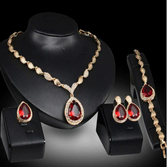 ✨ ZESTAW 4 NASZYJNIKÓW GEMSTONE ELEGANCE