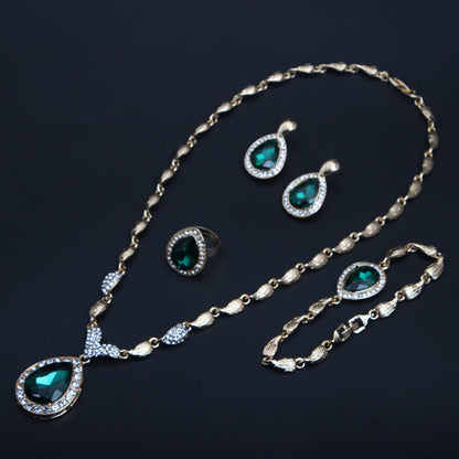 ✨ ZESTAW 4 NASZYJNIKÓW GEMSTONE ELEGANCE