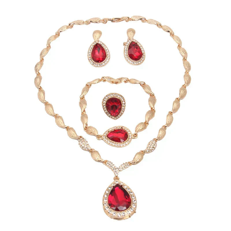 ✨ ZESTAW 4 NASZYJNIKÓW GEMSTONE ELEGANCE