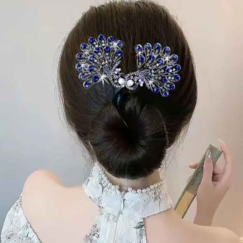 🦚 Modna, retro ozdoba do włosów w kształcie pawia [💞 Kup jedną, drugą dostaniesz gratis]
