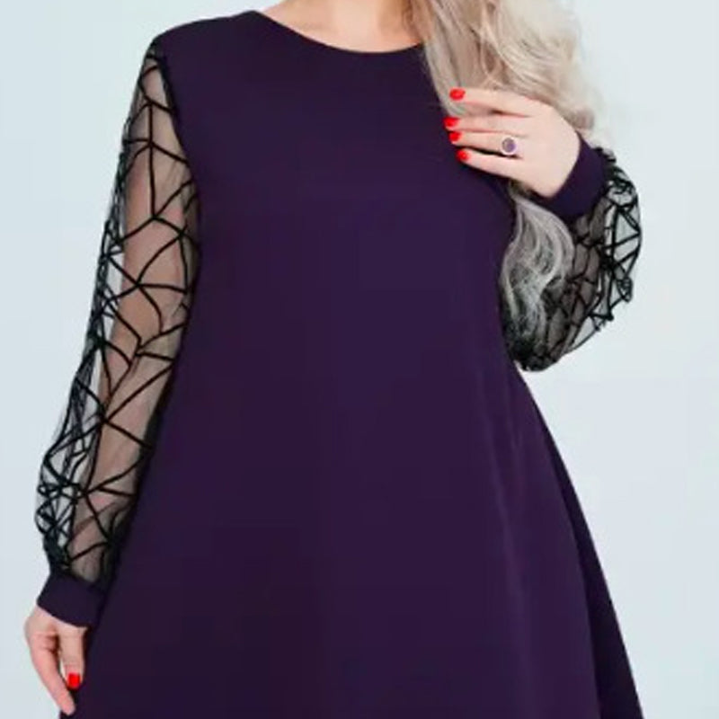 👗Koronkowe sukienki damskie z okrągłym dekoltem