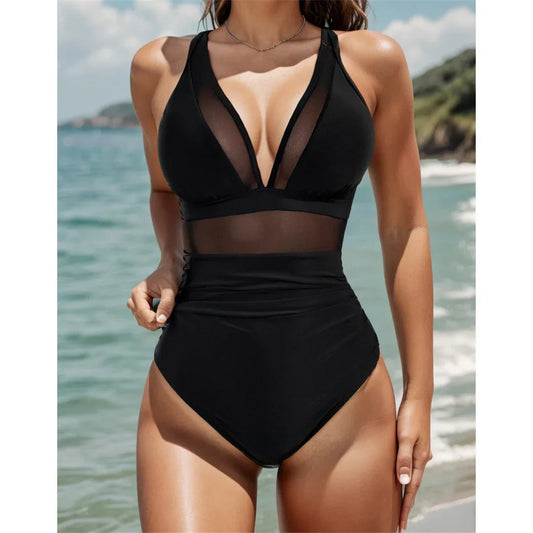 🩱Siateczkowy kostium kąpielowy Tummy Tuck【S-2XL】
