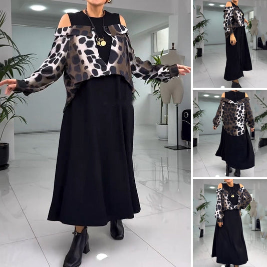 💐Wyjątkowa sukienka bez ramiączek w panterkę【S-4XL】