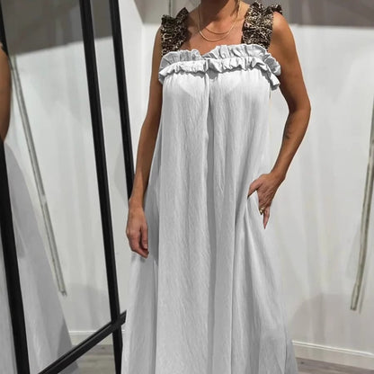 🌿2025 nowa bawełniana lniana sukienka【S-4XL】