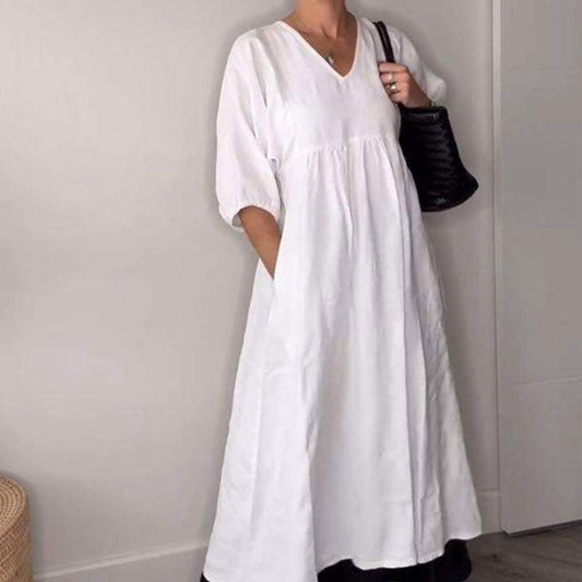 🎀Damska sukienka casualowa z dekoltem w szpic