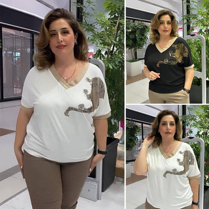 💞Elegancki damski top z nadrukiem