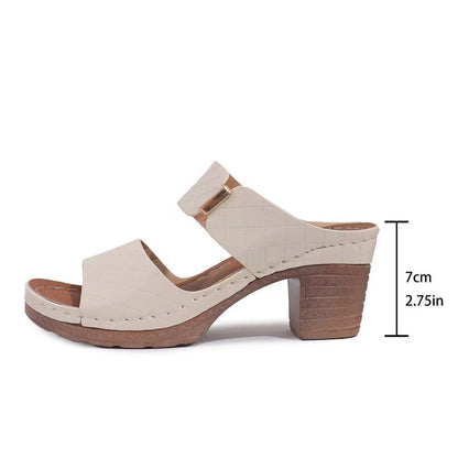 👡Stylowe sandały damskie na grubym obcasie z odkrytymi palcami