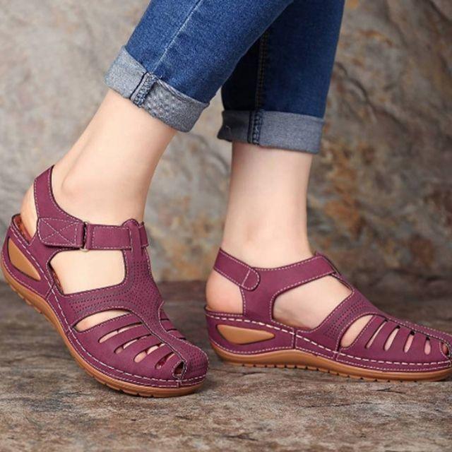 💖Lekkie sandały ortopedyczne ze skóry premium👡