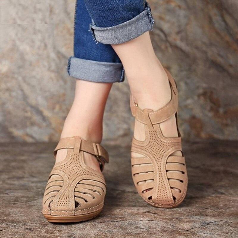 💖Lekkie sandały ortopedyczne ze skóry premium👡