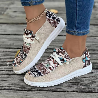 👟【36-43】Damskie casualowe trampki z etnicznym wzorem
