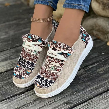 👟【36-43】Damskie casualowe trampki z etnicznym wzorem