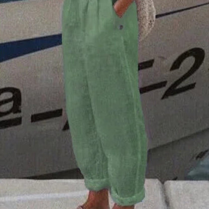 ✨【S-4XL】Oddychające Lniane Spodnie Casualowe