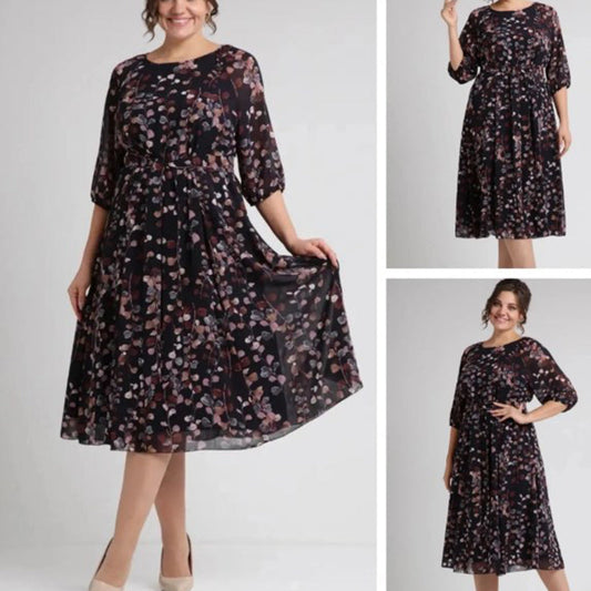 🔥👗Sukienka z krótkim rękawem i nadrukiem