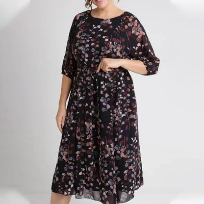🔥👗Sukienka z krótkim rękawem i nadrukiem