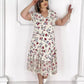 🌸【M-4XL】Plisowana sukienka w kwiaty