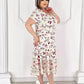 🌸【M-4XL】Plisowana sukienka w kwiaty