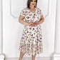 🌸【M-4XL】Plisowana sukienka w kwiaty