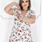 🌸【M-4XL】Plisowana sukienka w kwiaty