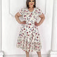 🌸【M-4XL】Plisowana sukienka w kwiaty