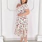 🌸【M-4XL】Plisowana sukienka w kwiaty