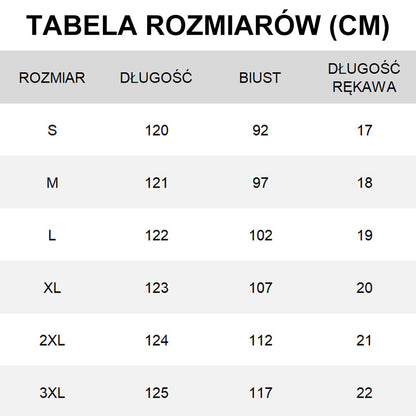 Sukienka Długa z Krótkim Rękawem i Kwadratowym Dekoltem i Nadrukiem