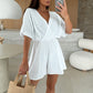 🌸【S-2XL】Body z szortami z dekoltem w serek dla kobiet