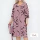 💥【LETNIE ZNIŻKI 30% ZNIŻKI】🌺Elegancka luźna sukienka midi z marszczonymi rękawami