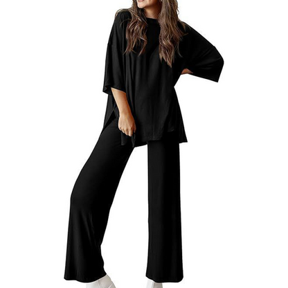 💖 Damski casualowy zestaw top i spodnie