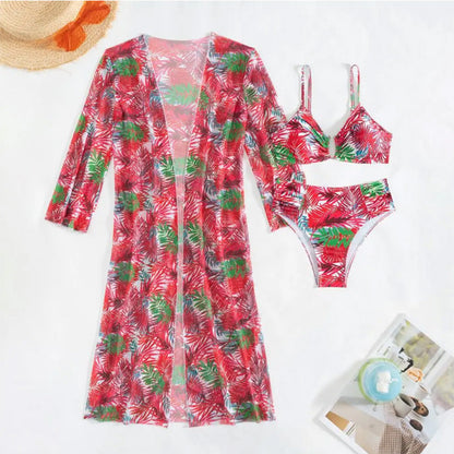 👙Damski 3-częściowy zestaw bikini (z tuniką)