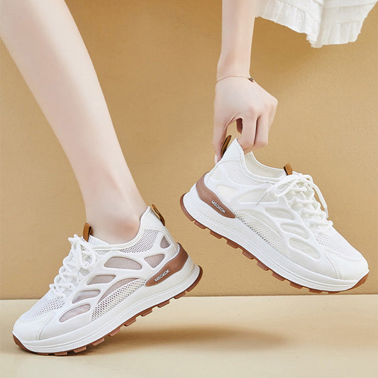 👟✨Damskie modne sneakersy z siateczką i sznurowaniem✨