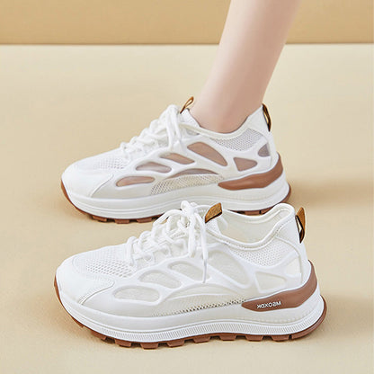 👟✨Damskie modne sneakersy z siateczką i sznurowaniem✨