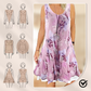 🌺【S-3XL】Damska sukienka midi w kwiaty z patchworkowym dołem