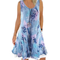 🌺【S-3XL】Damska sukienka midi w kwiaty z patchworkowym dołem