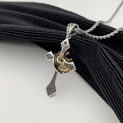 📿Naszyjnik z krzyżem w stylu vintage