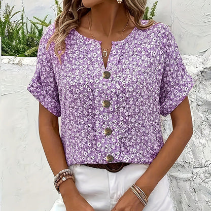 🌸Elegancka bluzka damska w kwiaty