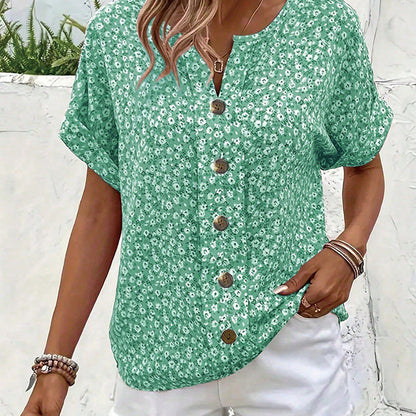 🌸Elegancka bluzka damska w kwiaty