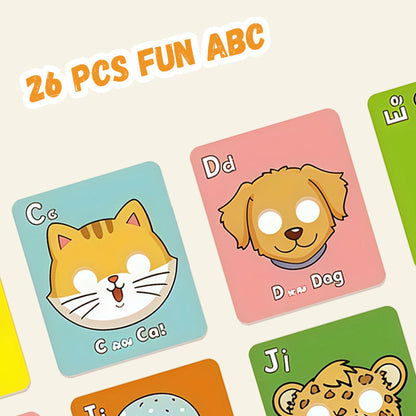 26 sztuk zabawy ABC uczenia się karty maskowe