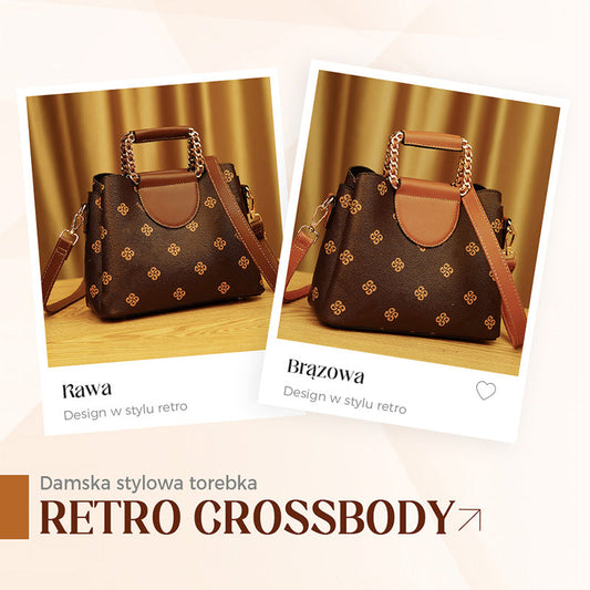 Damska stylowa torebka retro crossbody