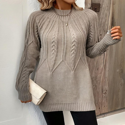 Damski sweter z dzianiny oversize