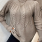 Damski sweter z dzianiny oversize
