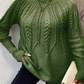 Damski sweter z dzianiny oversize
