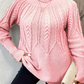 Damski sweter z dzianiny oversize