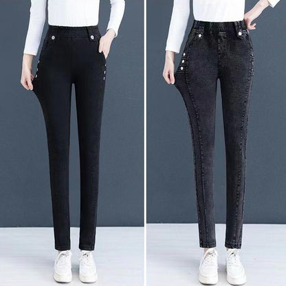 🔥Nowe produkty 49% taniej🔥Elastyczne, ciepłe, pluszowe jeansy skinny dla kobiet