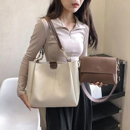 👜 Damska torba na ramię crossbody 2-częściowy zestaw